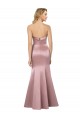 Sleeveless Strapless Satin Light Sky Blue Long Formal Evening Gown / Prom Dress / Bridesmaid Dress Bath
