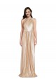 Sleeveless High Neck Sequin Gold Long Formal Evening Gown / Prom Dress / Bridesmaid Dress Bath