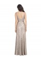 Sleeveless High Neck Sequin & Sparkling Sequin Silver Long Formal Evening Gown / Prom Dress / Bridesmaid Dress Bath