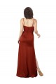 Sleeveless Square Neck Silk like Satin Red Long Formal Evening Gown / Prom Dress / Bridesmaid Dress Bath