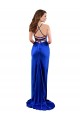 Sleeveless Cowl Neck Silk like Satin Royal Blue Long Formal Evening Gown / Prom Dress / Bridesmaid Dress Bath