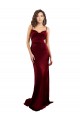 Sleeveless Cowl Neck Silk like Satin Burgundy Long Formal Evening Gown / Prom Dress / Bridesmaid Dress Bath