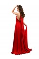 Sleeveless Halter Neck Spandex Red Long Formal Evening Gown / Prom Dress / Bridesmaid Dress Bath