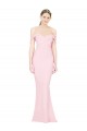 Sleeveless Strapless Stretch Crepe Pink Long Formal Evening Gown / Prom Dress / Bridesmaid Dress Bath