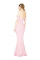 Sleeveless Strapless Stretch Crepe Pink Long Formal Evening Gown / Prom Dress / Bridesmaid Dress Bath