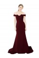 Sleeveless Sweetheart Stretch Crepe & Lace Burgundy Gold Sweep Train Formal Evening Gown / Prom Dress / Bridesmaid Dress Bath