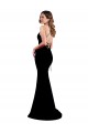 Sleeveless High Neck Stretch Crepe Black Long Formal Dress / Bridesmaid Dress Bath