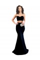 Sleeveless High Neck Stretch Crepe Black Mermaid Long Formal Evening Gown / Prom Dress / Bridesmaid Dress Bath
