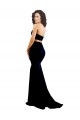 Sleeveless High Neck Stretch Crepe Black Mermaid Long Formal Evening Gown / Prom Dress / Bridesmaid Dress Bath