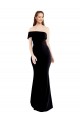 Sleeveless One Shoulder Stretch Crepe Black Long Formal Evening Gown / Prom Dress / Bridesmaid Dress Bath