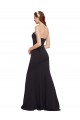 Sleeveless Strapless Stretch Crepe Dark Navy Long Formal Evening Gown / Prom Dress / Bridesmaid Dress Bath