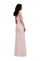 Sleeveless Spaghetti Straps Stretch Crepe Long Formal Evening Gown / Prom Dress / Bridesmaid Dress Bath