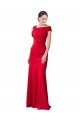 Sleeveless Stretch Crepe Red Long Formal Evening Gown / Prom Dress / Bridesmaid Dress Bath