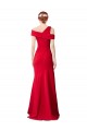 Sleeveless Stretch Crepe Red Long Formal Evening Gown / Prom Dress / Bridesmaid Dress Bath