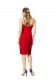 Sleeveless Sweetheart Stretch Crepe Red Cocktail Length Formal Evening Gown / Prom Dress / Bridesmaid Dress Bath