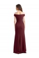 Sleeveless High Neck Stretch Crepe Burgundy Gold Long Prom Dress / Bridesmaid Dress Bath