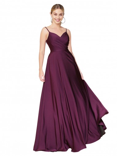 Sleeveless High Neck Stretch Crepe Wild Berry Long Formal Evening Gown / Prom Dress / Bridesmaid Dress Bath