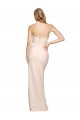 Sleeveless Strapless Stretch Crepe Nude Long Formal Evening Gown / Prom Dress / Bridesmaid Dress Bath