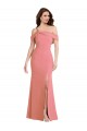 Sleeveless One Shoulder Stretch Crepe Hot Pink Long Semi Formal Evening Dress / Prom Dress / Bridesmaid Dress Bath