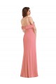 Sleeveless One Shoulder Stretch Crepe Hot Pink Long Semi Formal Evening Dress / Prom Dress / Bridesmaid Dress Bath