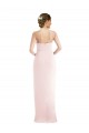 Sleeveless Halter Neck Stretch Crepe Pink Long Semi Formal Evening Dress / Prom Dress / Bridesmaid Dress Bath