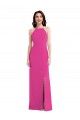 Sleeveless High Neck Stretch Crepe Fuchsia Long Formal Evening Gown / Prom Dress / Bridesmaid Dress Bath