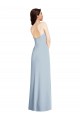 Sleeveless Strapless Stretch Crepe Light Sky Blue Long Formal Evening Gown / Prom Dress / Bridesmaid Dress Bath