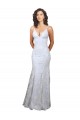 Sleeveless High Neck Stretch Crepe & Sequin Tulle White Long Formal Evening Gown / Prom Dress / Bridesmaid Dress Bath