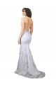 Sleeveless High Neck Stretch Crepe & Sequin Tulle White Long Formal Evening Gown / Prom Dress / Bridesmaid Dress Bath