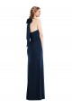 Sleeveless High Neck Stretch Crepe Dark Navy Long Semi Formal Evening Dress / Prom Dress / Bridesmaid Dress Bath