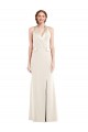 Sleeveless Halter Neck Stretch Crepe Ivory Long Semi Formal Evening Dress / Prom Dress / Bridesmaid Dress Bath