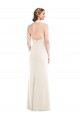 Sleeveless Halter Neck Stretch Crepe Ivory Long Semi Formal Evening Dress / Prom Dress / Bridesmaid Dress Bath