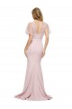 Short Sleeves Sweetheart Stretch Crepe & Tulle Mauve Long Formal Evening Gown / Prom Dress / Bridesmaid Dress Bath