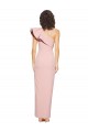 Sleeveless One Shoulder Stretch Crepe Mauve Long Formal Evening Gown / Prom Dress / Bridesmaid Dress Bath