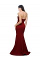 Sleeveless Strapless Stretch Crepe Burgundy Long Formal Evening Gown / Prom Dress / Bridesmaid Dress Bath
