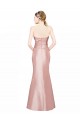 Sleeveless Strapless Stretch Satin Long Formal Evening Gown / Prom Dress / Bridesmaid Dress Bath