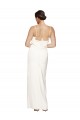 Sleeveless High Neck Stretch Satin Ivory Long Formal Evening Gown / Prom Dress / Bridesmaid Dress Bath