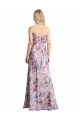 Sleeveless Cowl Neck Stretch Satin & Floral Long Formal Evening Gown / Bridesmaid Dress Bath
