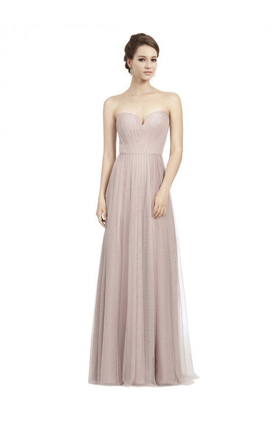 Sleeveless Sweetheart Tulle Vintage Rose Long Formal Dress / Bridesmaid Dress Bath