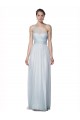 Sleeveless One Shoulder Tulle Mist Long Bridesmaid Dress Bath