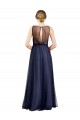 Sleeveless Boat Neck Tulle Burgundy Long Semi Formal Evening Dress / Bridesmaid Dress Bath