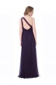 Sleeveless Sweetheart Tulle Plum Long Bridesmaid Dress Bath