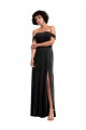 Sleeveless Strapless Stretch Velvet Black Long Formal Evening Gown / Prom Dress / Bridesmaid Dress Bath