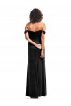 Sleeveless Strapless Stretch Velvet Black Long Formal Evening Gown / Prom Dress / Bridesmaid Dress Bath